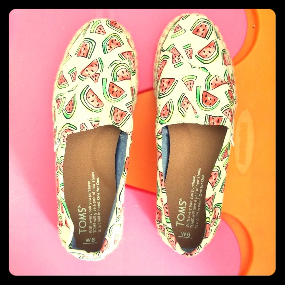 Watermelon Print Toms